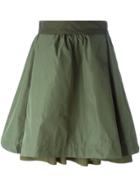 Emilio Pucci Button Front A-line Midi Skirt - White