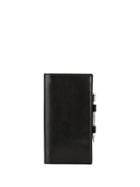Mm6 Maison Margiela Pencil Detailed Snap Wallet - Black