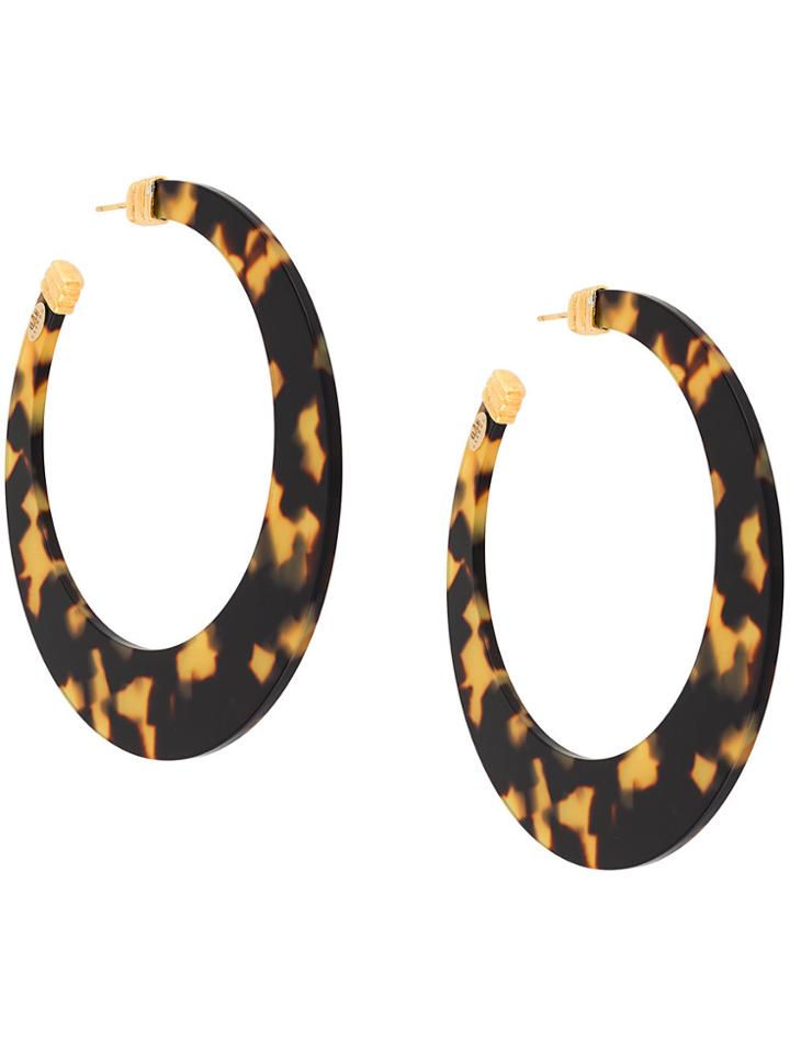 Gas Bijoux Lodge Nu Hoop Earrings - Brown