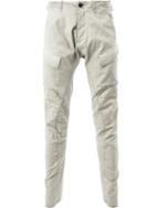 Masnada - Fitted Tapered Trousers - Men - Cotton/spandex/elastane - 46, Nude/neutrals, Cotton/spandex/elastane