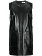 Courrèges Patent Shift Dress - Black