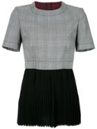 À La Garçonne Panelled Blouse - Grey