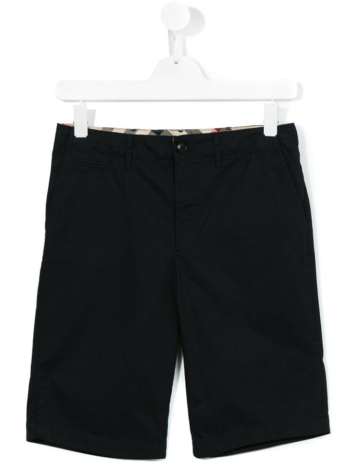 Burberry Kids Chino Shorts, Boy's, Size: 14 Yrs, Blue