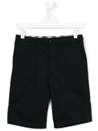Burberry Kids Chino Shorts, Boy's, Size: 14 Yrs, Blue