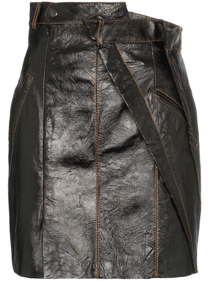 Situationist Super High-waisted Mini-skirt - Black