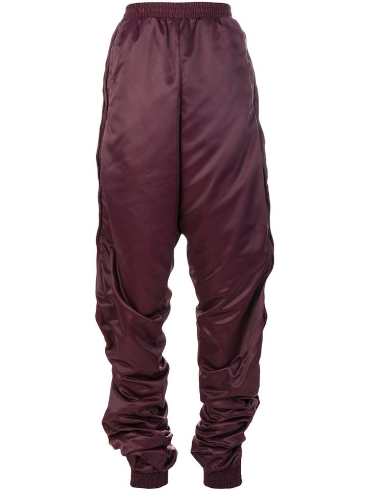 Y / Project Oversized Tapered Sweat Pants - Pink & Purple