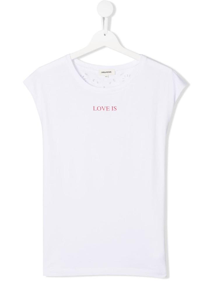 Zadig & Voltaire Kids Teen T-shirt - White