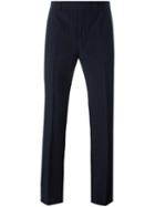 Raf Simons Flared Classic Trousers, Men's, Size: 50, Blue, Virgin Wool/cotton