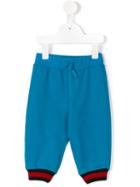 Gucci Kids - Striped Cuffs Sweatpants - Kids - Cotton/viscose - 3-6 Mth, Blue