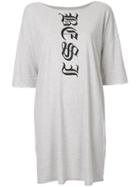 Zambesi Gothic Logo Oversized Top - Nude & Neutrals