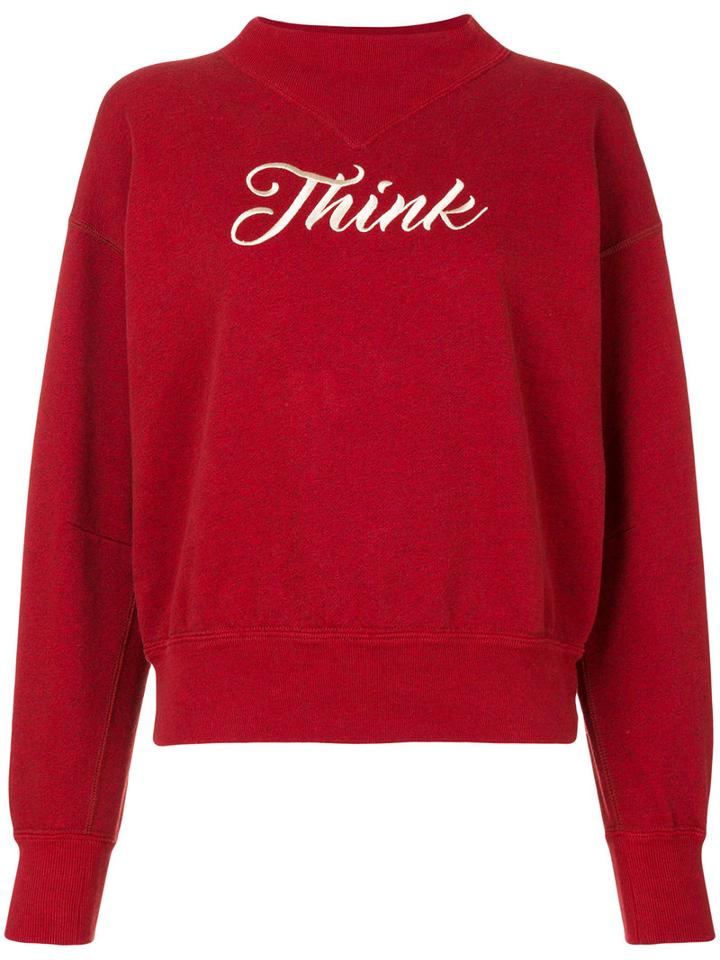 Isabel Marant Étoile - Loby Sweatshirt - Women - Cotton/polyester/viscose - 34, Red, Cotton/polyester/viscose