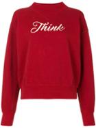 Isabel Marant Étoile - Loby Sweatshirt - Women - Cotton/polyester/viscose - 34, Red, Cotton/polyester/viscose