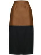 Rochas Colour Block Pencil Skirt - Black