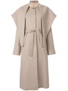 Le 17 Septembre Cape Detail Coat - Brown