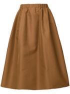 Marni Elasticated Hem Skirt - Brown