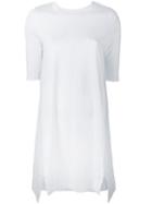 Stella Mccartney - Striped Back T-shirt Dress - Women - Cotton - 40, White, Cotton