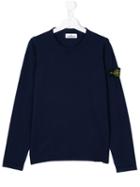 Stone Island Kids Round Neck Sweatshirt, Boy's, Size: 14 Yrs, Blue