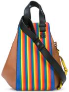 Loewe Hammock Rainbow Stripe Bag - Brown