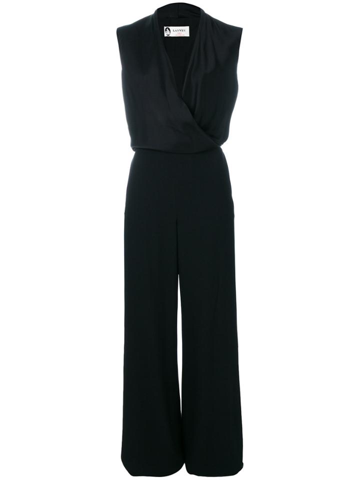 Lanvin Wrapped Neck Jumpsuit - Black