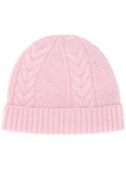 N.peal Cable Knit Hat - Pink