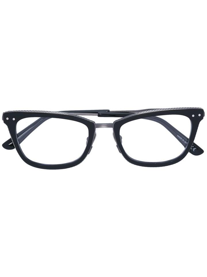 Bottega Veneta Eyewear - Square Frame Glasses - Women - Acetate/metal (other) - 50, Black, Acetate/metal (other)