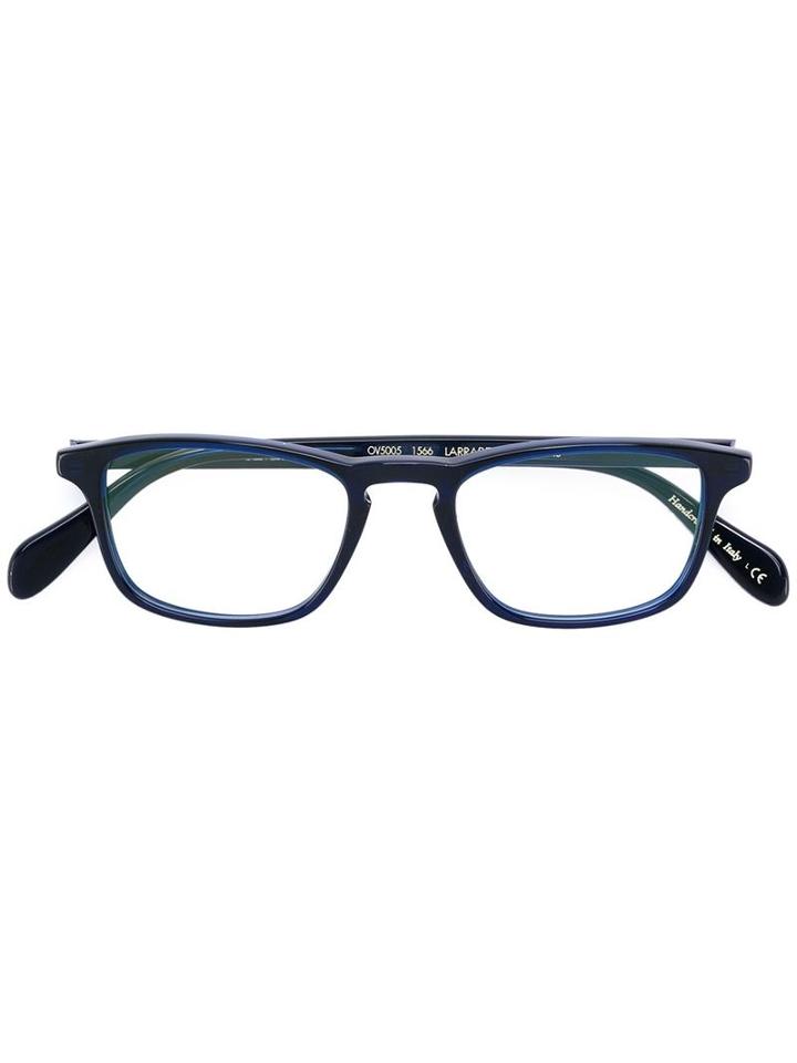 Oliver Peoples Larrabee Glasses, Blue, Acetate