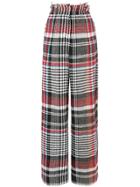 Oscar De La Renta Checked Trousers - Black