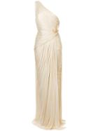Maria Lucia Hohan Gathered One Shoulder Gown - Nude & Neutrals