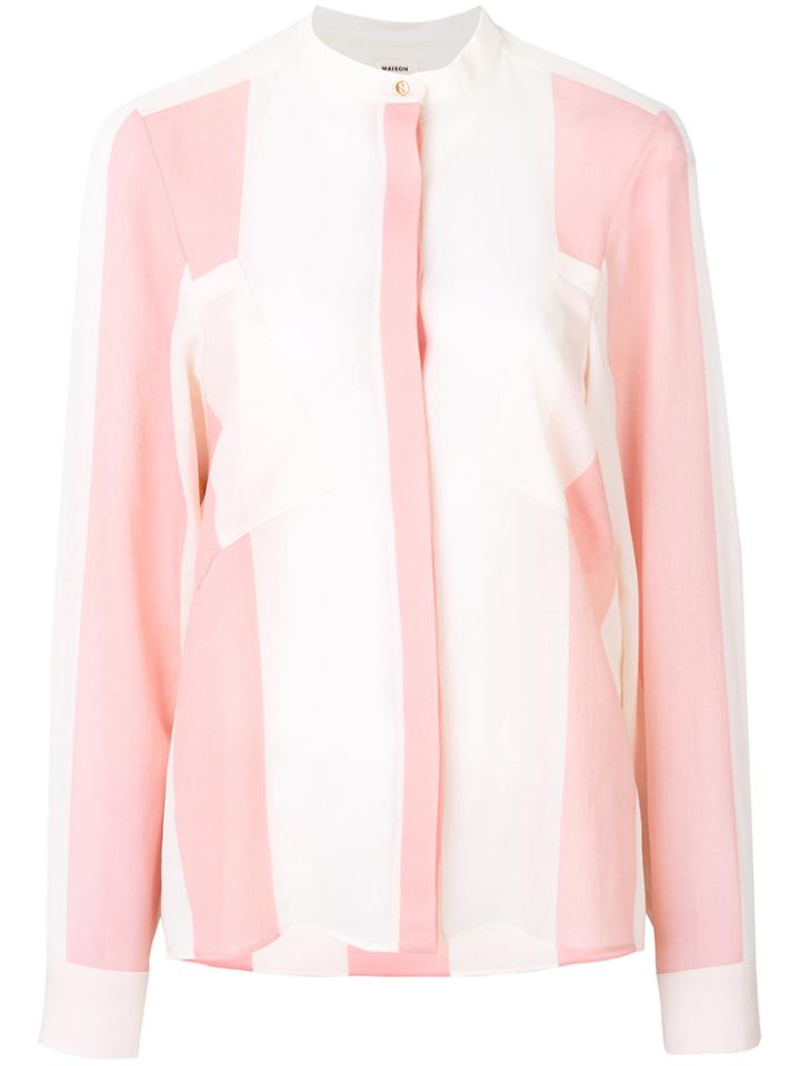 Maison Rabih Kayrouz Striped Shirt - Pink & Purple