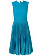 Calvin Klein 205w39nyc Sleeveless Pleated Dress - Blue