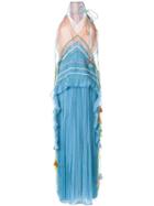 Chloé Tasseled Micro Pleated Gown