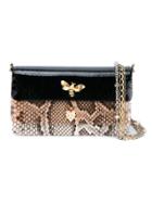 Dolce & Gabbana Snakeskin Effect Shoulder Bag - Black
