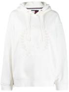 Hilfiger Collection Crest Embroidery Hoody - White