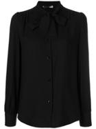 Love Moschino Pussy Bow Detail Blouse - Black