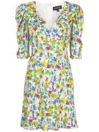 Saloni Colette Floral Print Dress - Multicolour