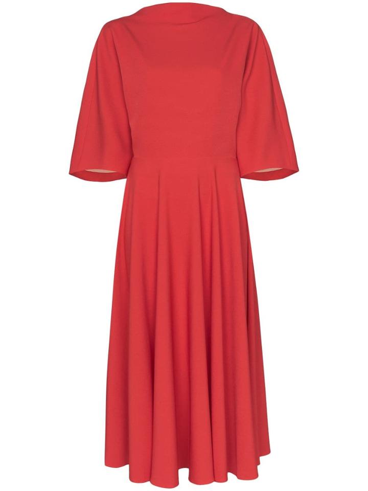 Roksanda Bow Detail Mid-length Dress - Red