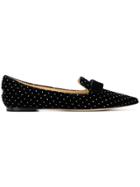 Jimmy Choo Gala Embellished Flats - Black