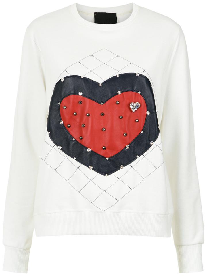 Andrea Bogosian Embellished Sweatshirt - White