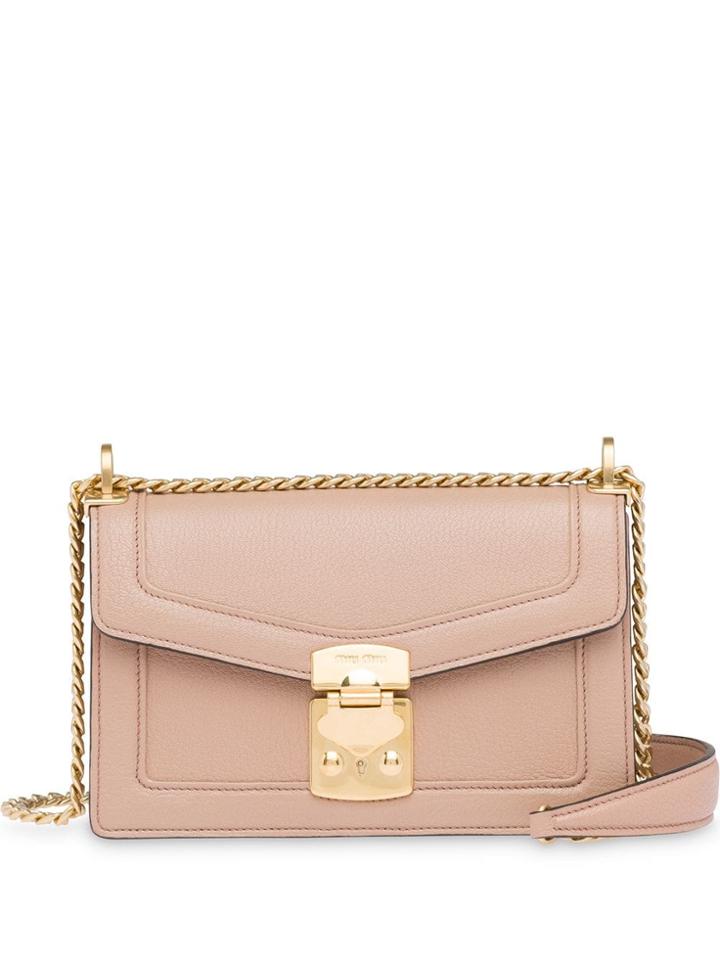 Miu Miu Miu Confidential Shoulder Bag - Brown