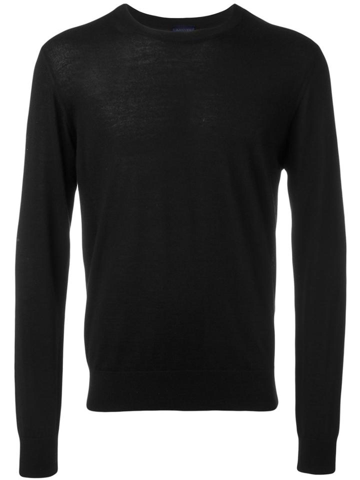 Lanvin Classic Jumper, Men's, Size: Medium, Black, Cashmere