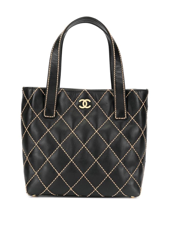 Chanel Pre-owned Wild-stitch Shopper - Black