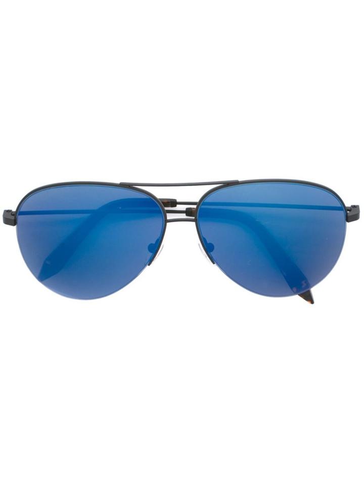 Victoria Beckham 'classic Victoria' Aviator Sunglasses, Women's, Black, Acetate/metal