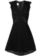 Pinko Embroidered Short Dress - Black