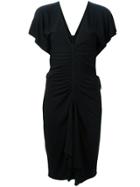 Versace Deep V-neck Dress - Black