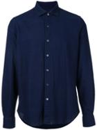 Estnation - Classic Shirt - Men - Cotton/linen/flax - L, Blue, Cotton/linen/flax