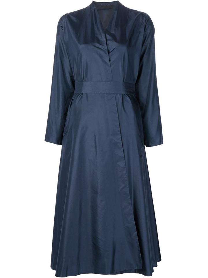 The Row Prana Coat, Women's, Size: S, Blue, Silk