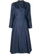 The Row Prana Coat, Women's, Size: S, Blue, Silk
