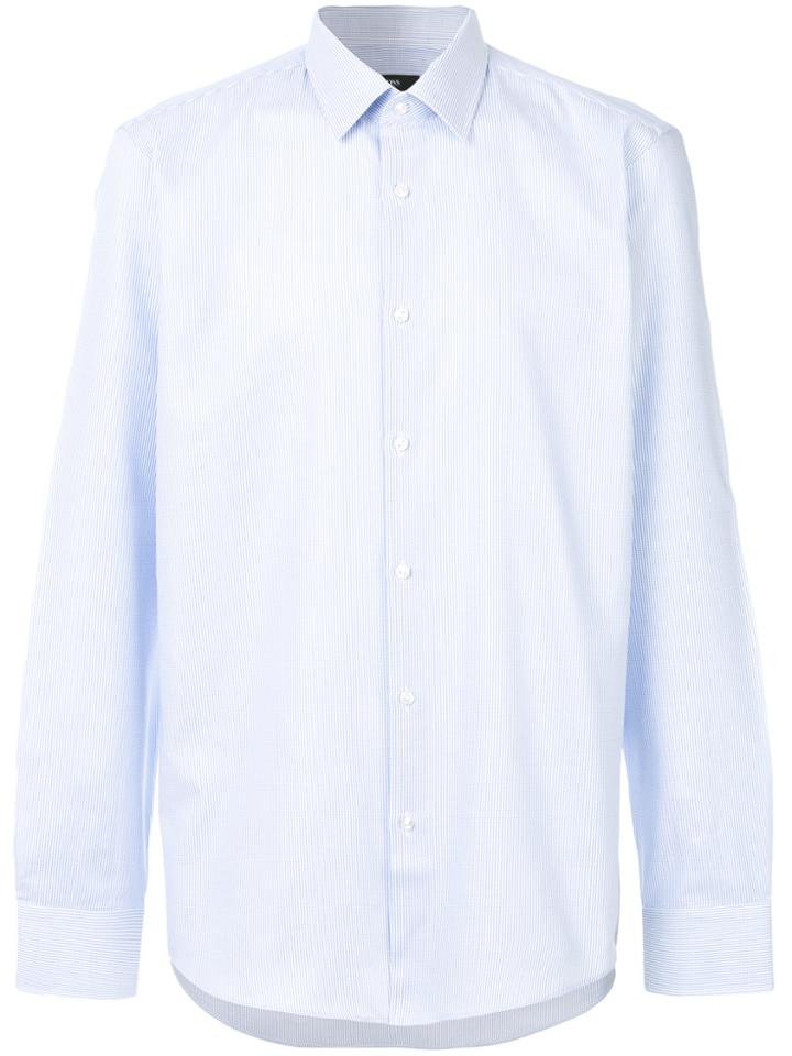 Boss Hugo Boss Pindot Pattern Shirt - Blue