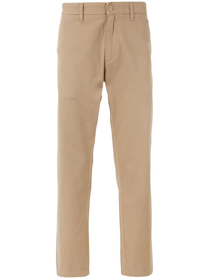 Carhartt - Straight-leg Trousers - Men - Cotton/polyester - 33, Brown, Cotton/polyester