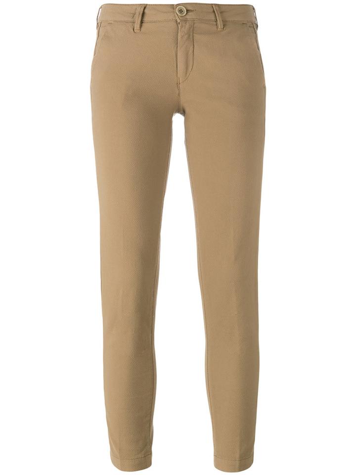 Barba Cropped Trousers, Women's, Size: 30, Nude/neutrals, Cotton/spandex/elastane